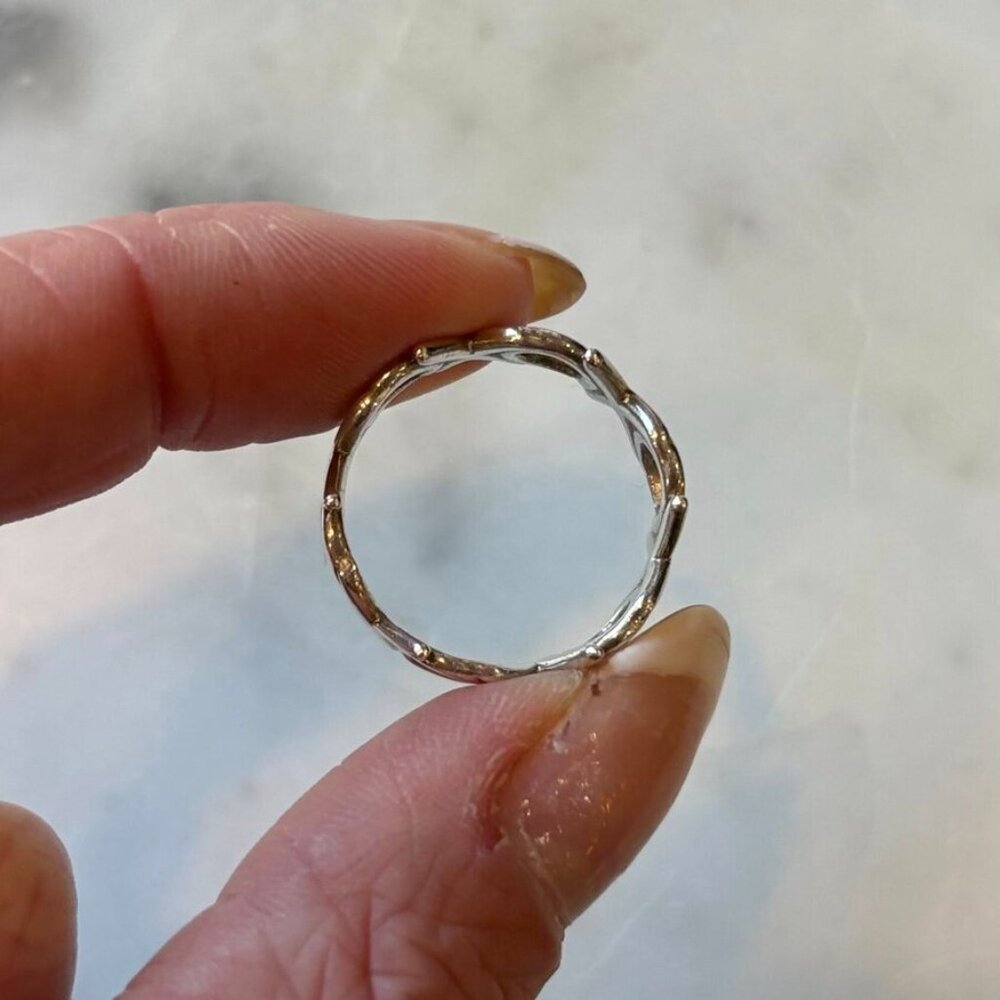 Tiffany & Co. Silver Hugs Kiss XO Band Ring - Size 8 - Picture 6 of 7